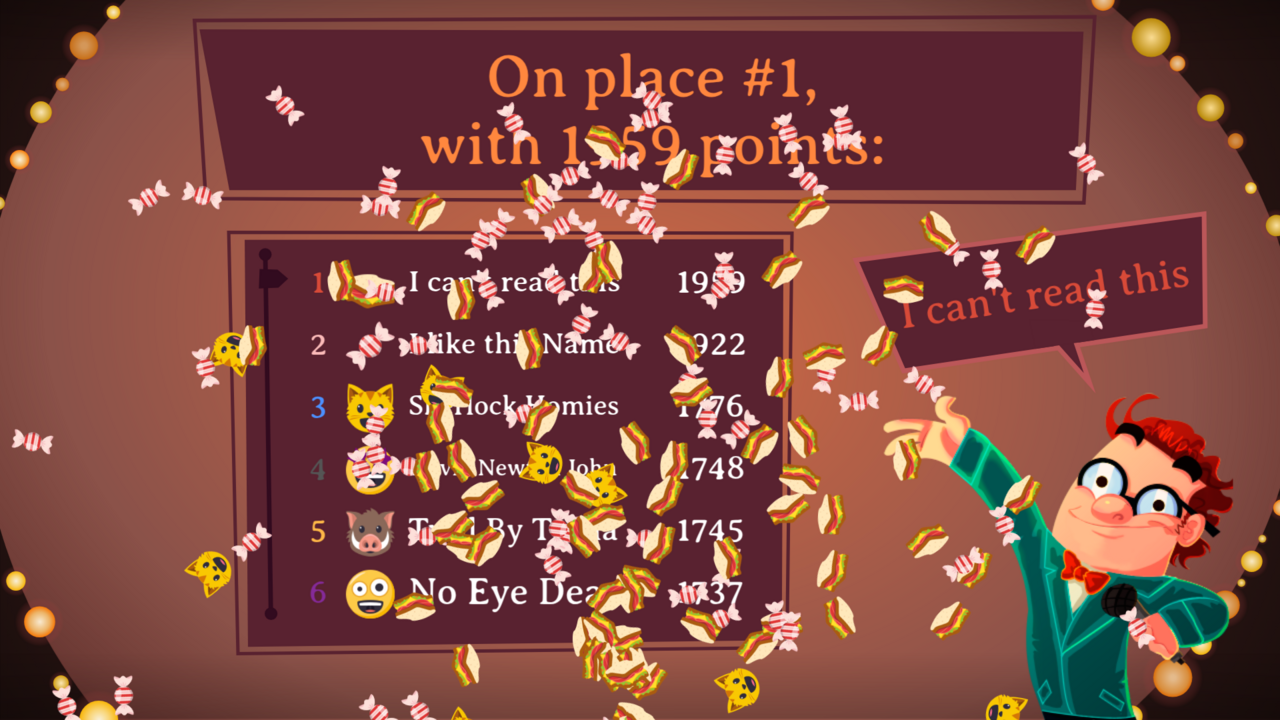 The final standings