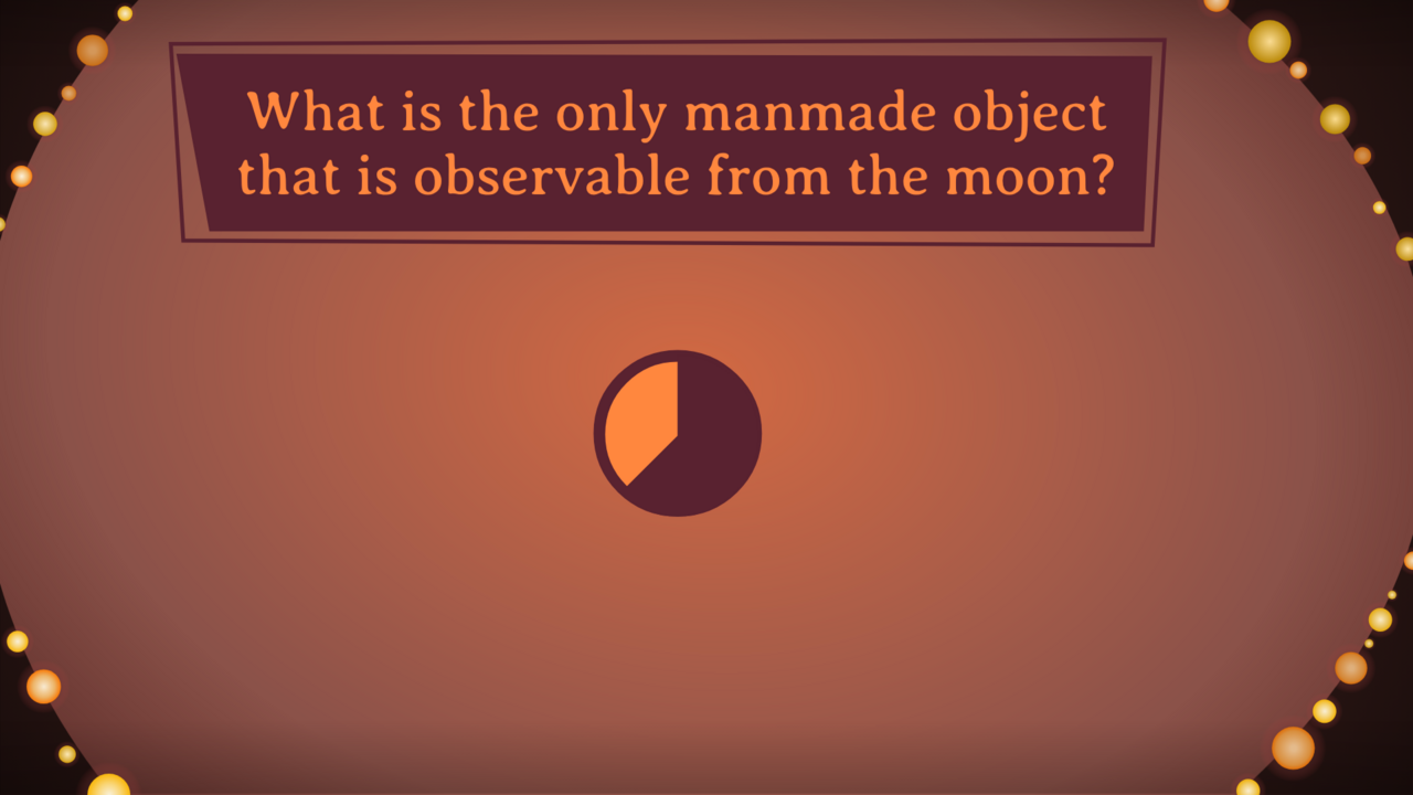 Open question with only the question and a large timer