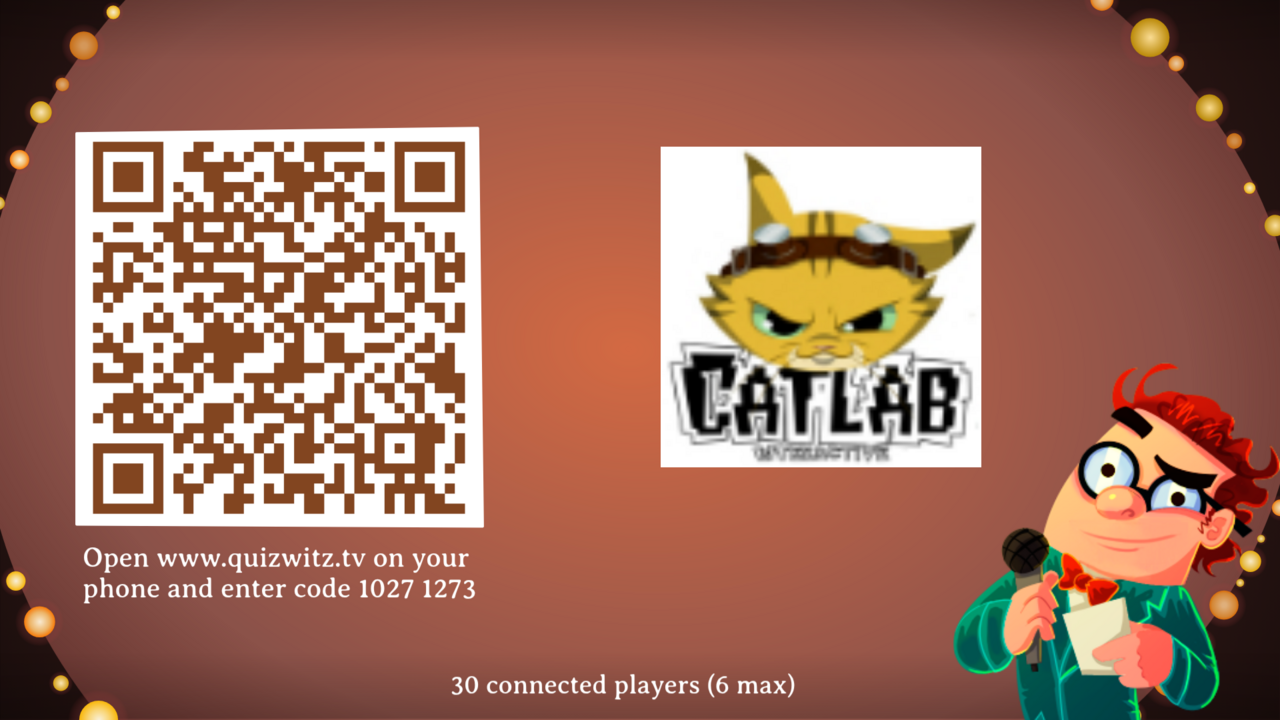 Connect screen with a client logo