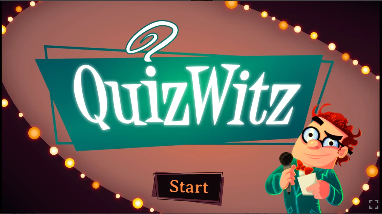 Pantalla de inicio de QuizWitz