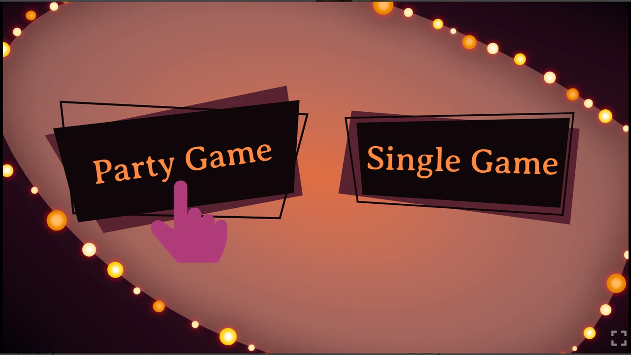 Pantalla de inicio de QuizWitz juego en grupo