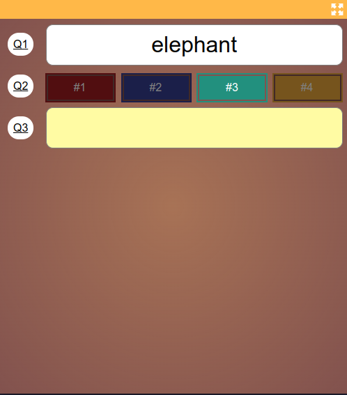 Screenshot van een traditionele ronde op het spelersscherm